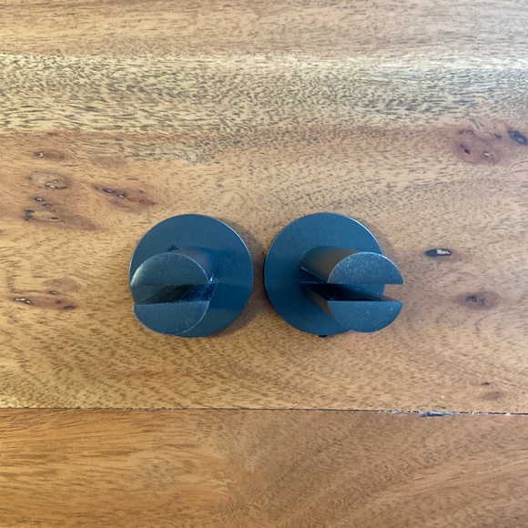 West Elm Modern Overhang Glass Bathroom Shelf in Dark Bronze - Picture 4 of 12